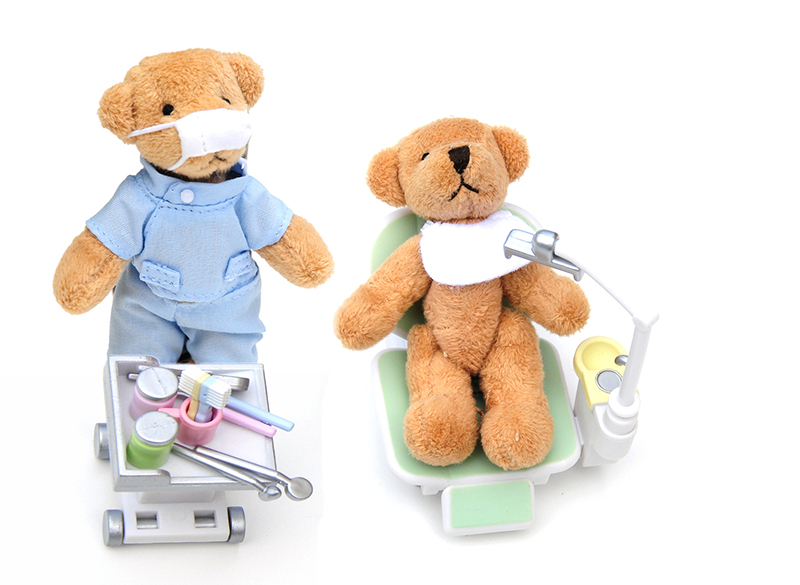 teddy bear dentists and patient example